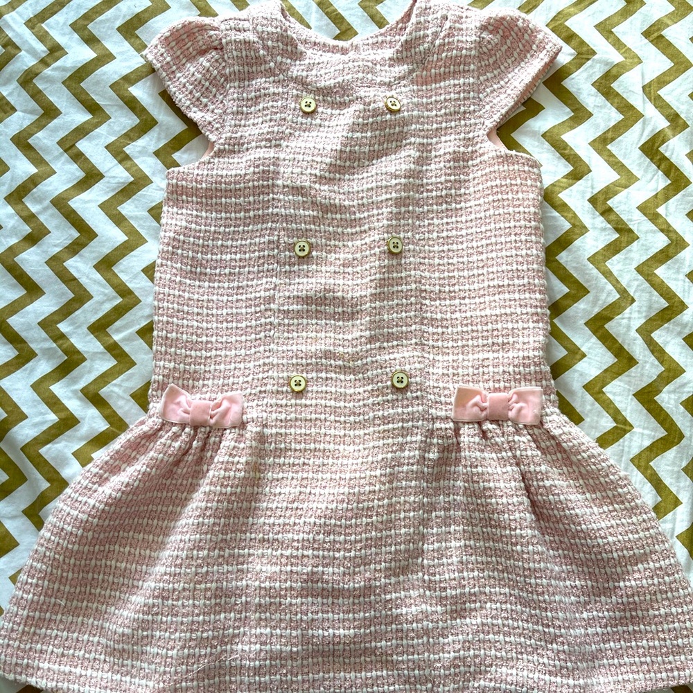 Janie and Jackie Girls blush pink dress